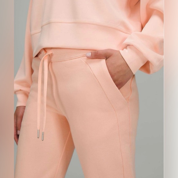 lululemon athletica Pants - Lululemon Scuba High-Rise Jogger in Peach Satin